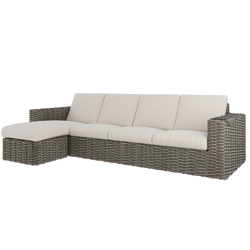 Mia XL Sofa with Chaise Cushion Outdoor Patio Lounge Sectional
