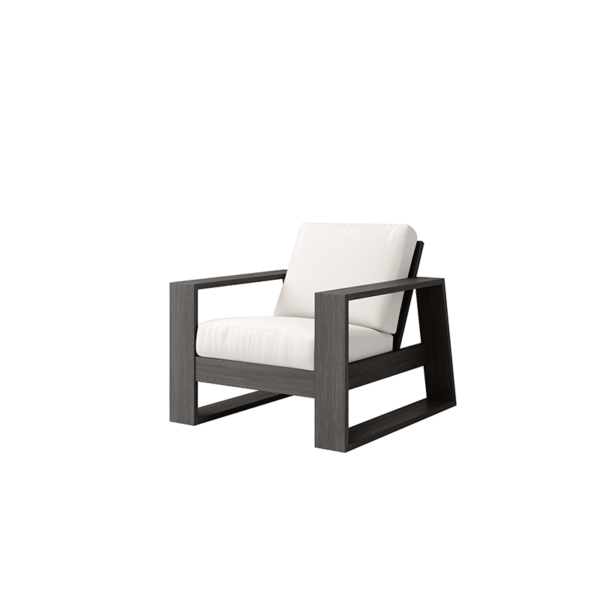 Novara Club Chair Outdoor Patio Aluminum Cushion Lounge Chair