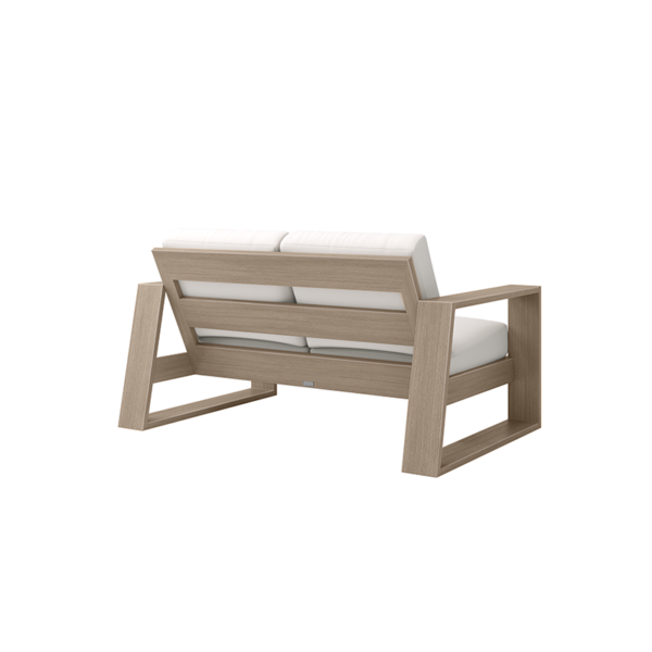 Novara Loveseat Outdoor Patio Aluminum Cushion Lounge Sofa