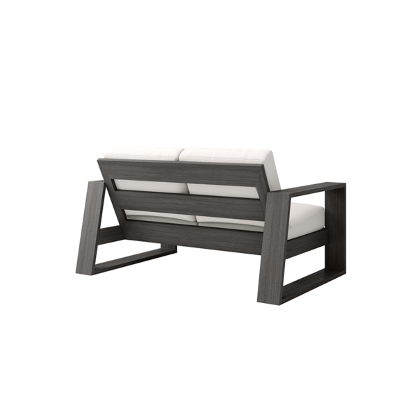 Novara Loveseat Outdoor Patio Aluminum Cushion Lounge Sofa
