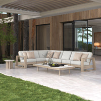 Novara 90 Degree Square Corner Rocking Section Patio Sofa
