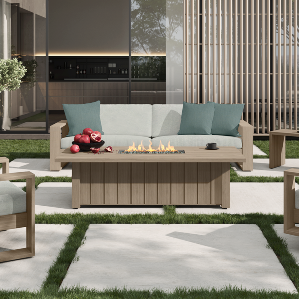 Novara XL Sofa Outdoor Patio Aluminum Cushion Lounge Couch