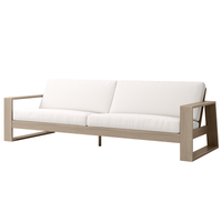 Novara XL Sofa Outdoor Patio Aluminum Cushion Lounge Couch