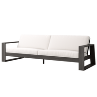 Novara XL Sofa Outdoor Patio Aluminum Cushion Lounge Couch