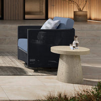 Orleans Club Swivel Glider Outdoor Patio Cushion Lounge Chair