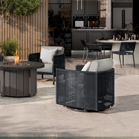 Orleans Club Swivel Glider Outdoor Patio Cushion Lounge Chair