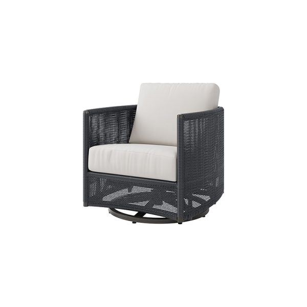 Orleans Club Swivel Glider Outdoor Patio Cushion Lounge Chair