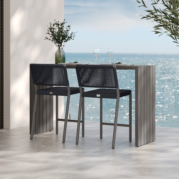 Orleans Counter Height Stool Outdoor Patio Stackable Bar Stool