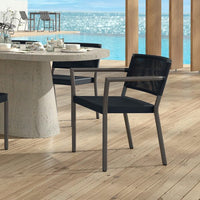 Orleans Dining Arm Chair Outdoor Patio Stackable Wicker Chair