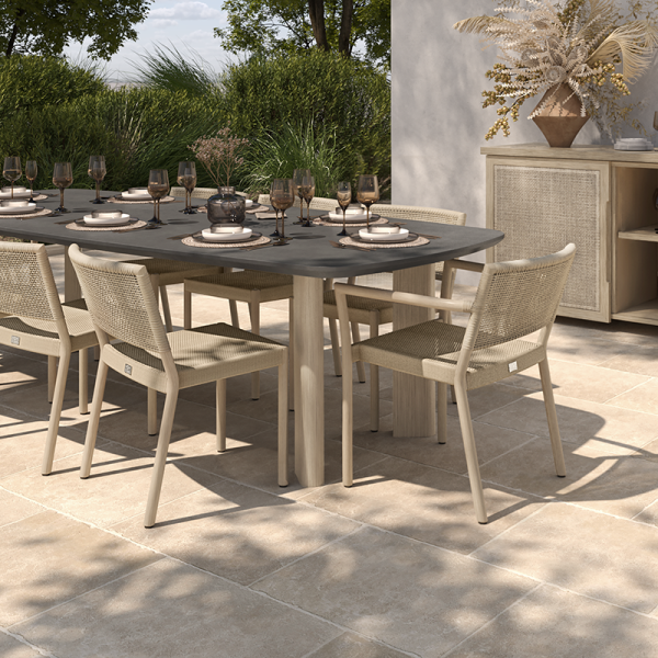 Orleans Dining Arm Chair Outdoor Patio Stackable Wicker Chair