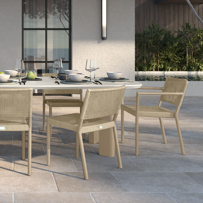 Orleans Dining Side Chair Outdoor Patio Stackable Wicker Chair