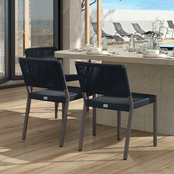Orleans Dining Side Chair Outdoor Patio Stackable Wicker Chair