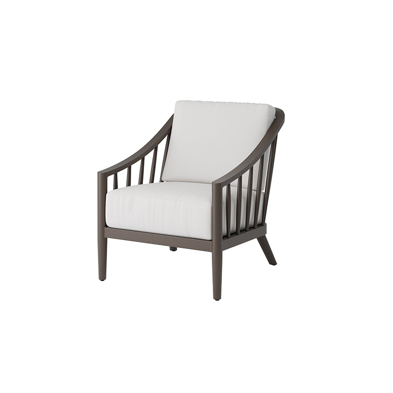 Palazzo Club Chair Outdoor Patio Aluminum Cushion Lounge Chair