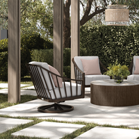 Palazzo Club Swivel Rocker Outdoor Patio Cushion Lounge Chair