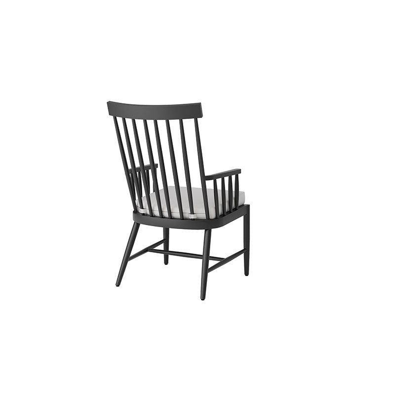 Palazzo Dining Arm Chair Outdoor Patio Aluminum Cushion Chair