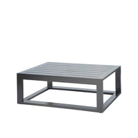 Palermo Coffee Table Outdoor Patio Aluminum Slatted Table