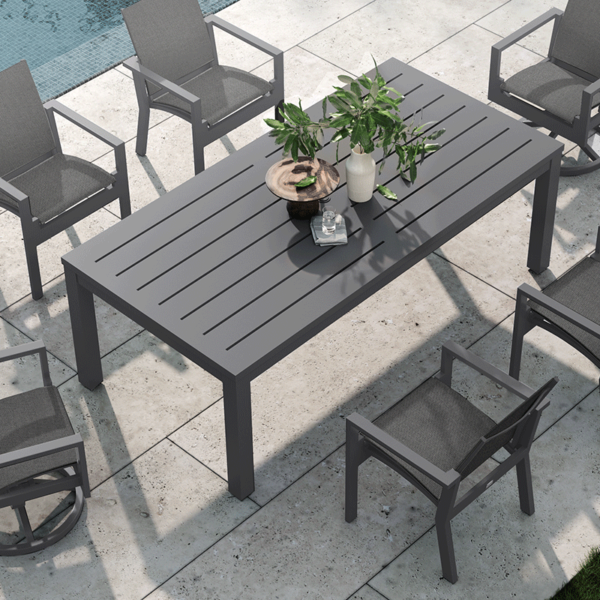 Palermo 42x85 Rectangular Dining Table Outdoor Patio Table