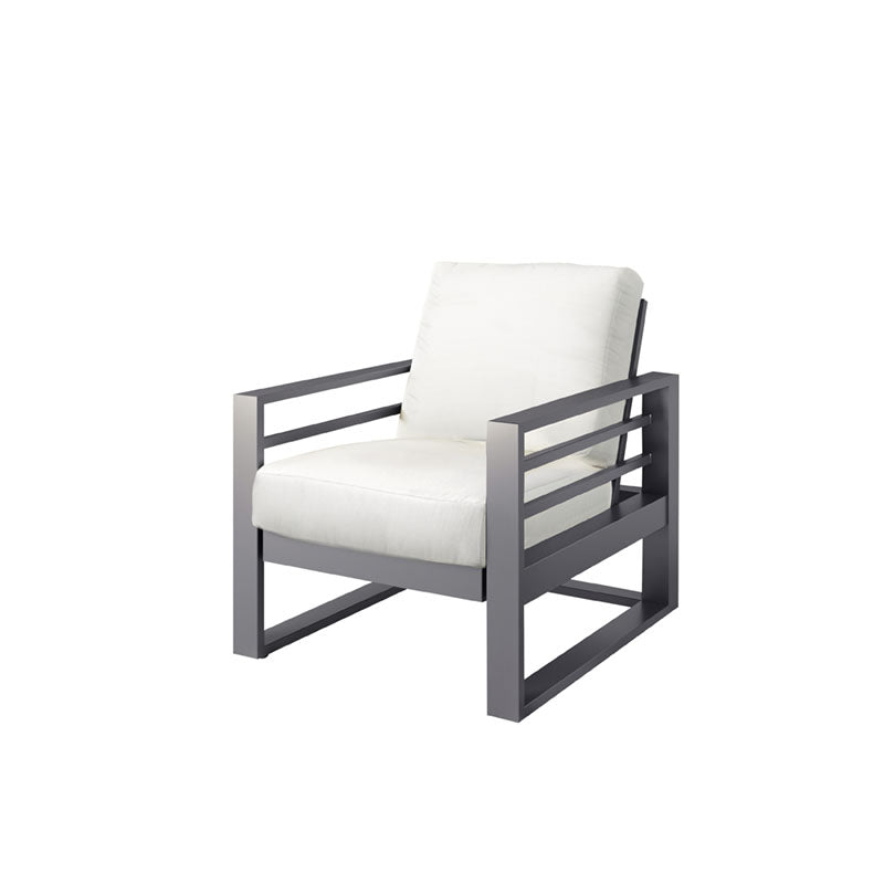 Palermo Spring Chair Outdoor Patio Aluminum Cushion Lounge Chair
