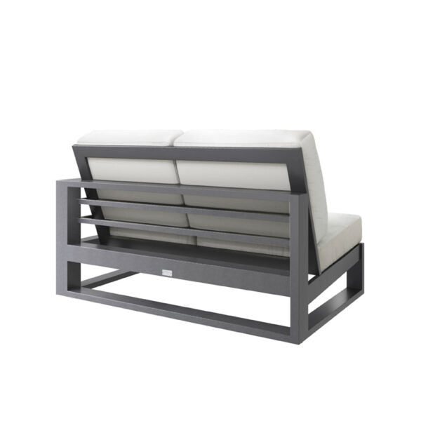 Palermo Left Arm Loveseat Section Outdoor Patio Modular Sofa