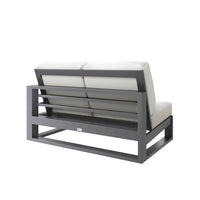 Palermo Left Arm Loveseat Section Outdoor Patio Modular Sofa