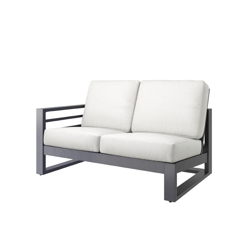 Palermo Right Arm Loveseat Section Outdoor Patio Modular Sofa
