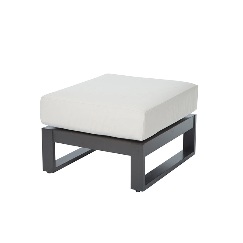 Palermo Ottoman Outdoor Patio Aluminum Cushion Footrest Stool