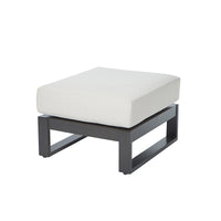 Palermo Ottoman Outdoor Patio Aluminum Cushion Footrest Stool