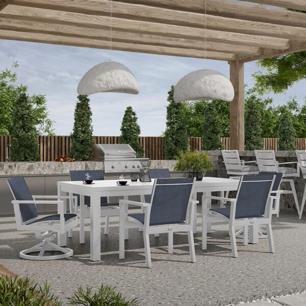 Palermo 42x85 Rectangular Dining Table Outdoor Patio Table