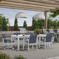 Palermo 42x85 Rectangular Dining Table Outdoor Patio Table