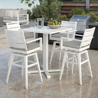 Palermo Swivel Barstool Outdoor Patio Aluminum Bar Chair