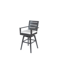 Palermo Swivel Barstool Outdoor Patio Aluminum Bar Chair