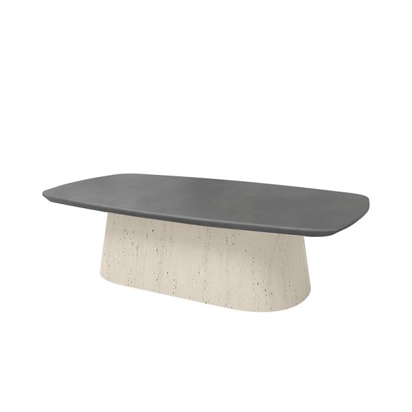 Pompano Bellino Coffee Table Outdoor Patio Stone Look Table