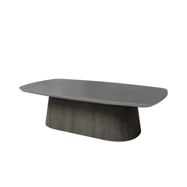 Pompano Bellino Coffee Table Outdoor Patio Stone Look Table