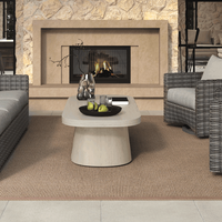 Pompano Coffee Table Outdoor Patio Stone Look Lounge Table
