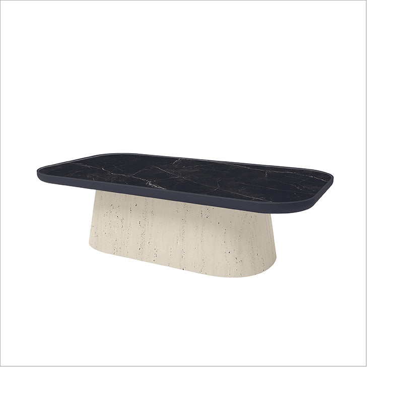 Pompano Aspen Coffee Table Outdoor Stone Top Patio Table