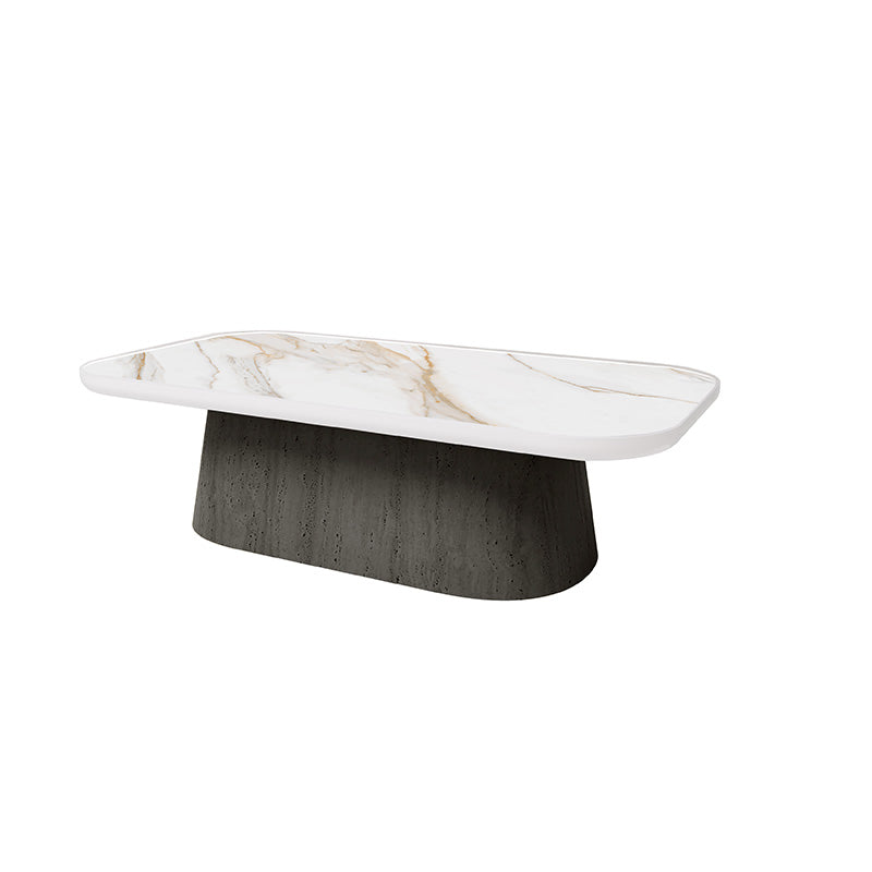 Pompano Aspen Coffee Table Outdoor Stone Top Patio Table