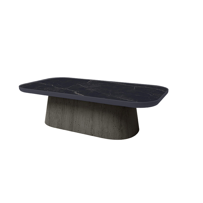 Pompano Aspen Coffee Table Outdoor Stone Top Patio Table