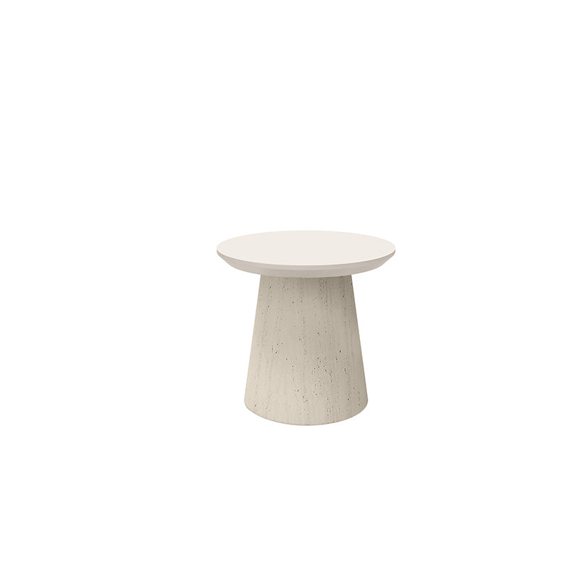 Pompano Bellino End Table Outdoor Patio Stone Look Side Table
