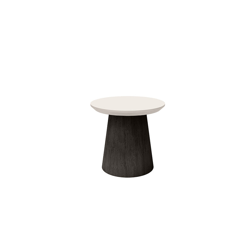 Pompano Bellino End Table Outdoor Patio Stone Look Side Table