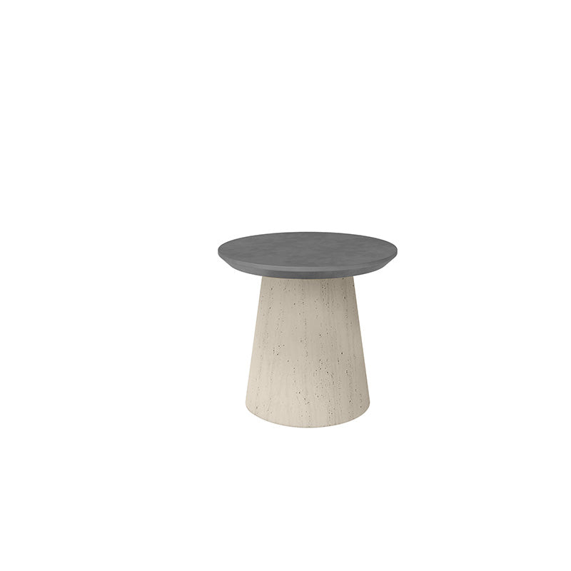 Pompano Bellino End Table Outdoor Patio Stone Look Side Table