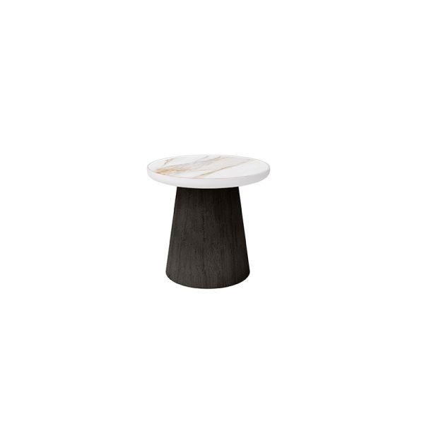 Pompano Aspen End Table Outdoor Stone Top Patio Side Table