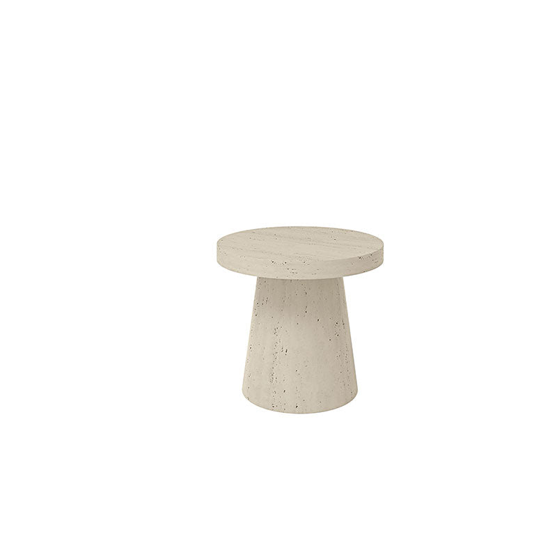 Pompano End Table Outdoor Patio Stone Look Side Table
