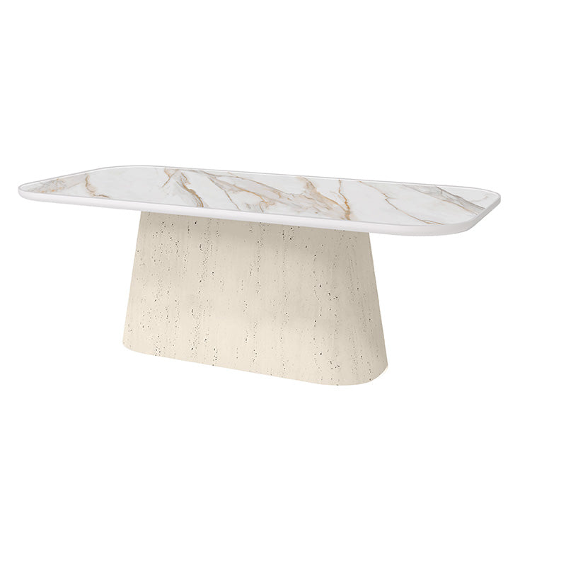 Pompano Aspen 84 Rectangular Dining Table Outdoor Patio