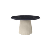 Pompano Aspen 54 Round Dining Table Outdoor Stone Top Patio
