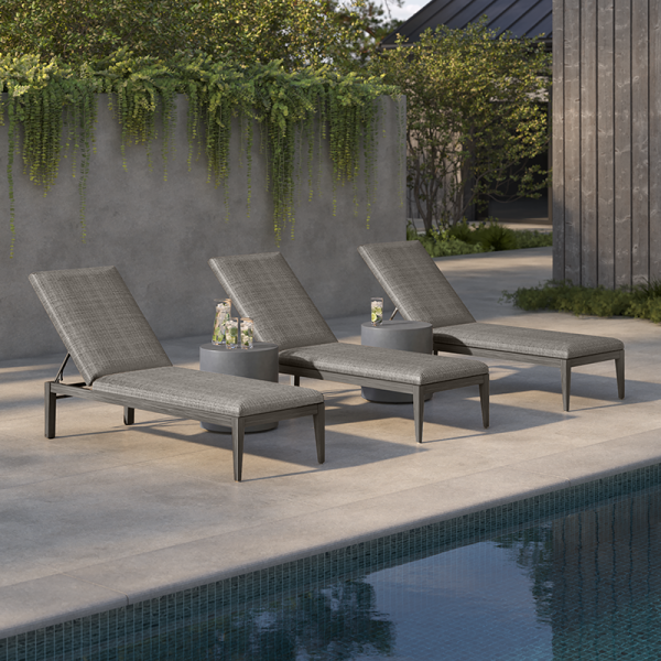 Siena Adjustable Chaise Lounge Outdoor Patio Quick Dry Chair