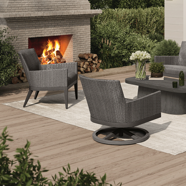 Siena Club Chair Outdoor Patio Woven Quick Dry Lounge Chair