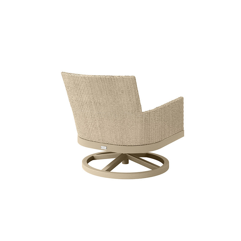 Siena Club Swivel Rocker Outdoor Patio Woven Lounge Chair