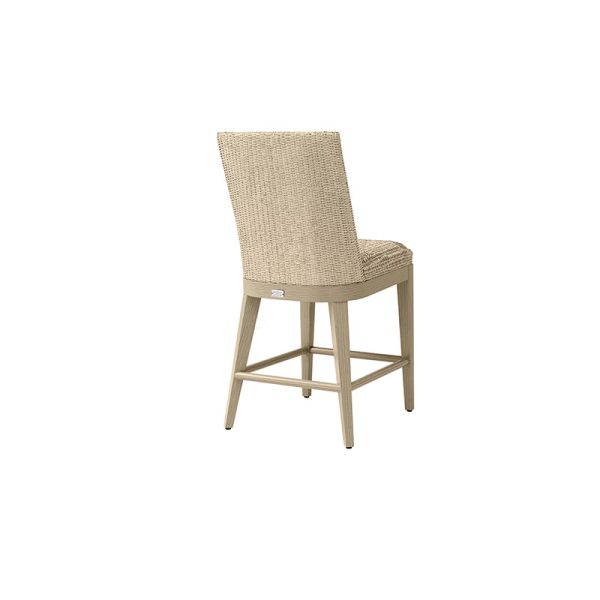 Siena Counter Height Armless Stool Outdoor Patio Bar Stool