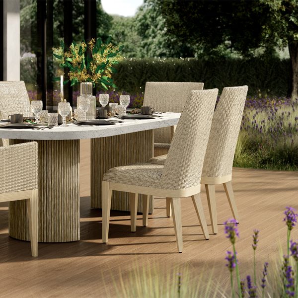 Siena Dining Side Chair Outdoor Patio Woven Quick Dry Chair