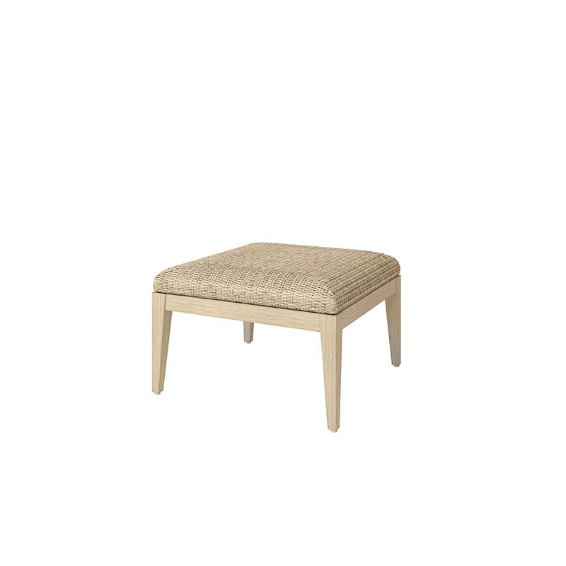 Siena Ottoman Outdoor Patio Woven Quick Dry Footrest Stool